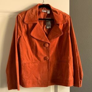 Burnt Orange Suede Jacket